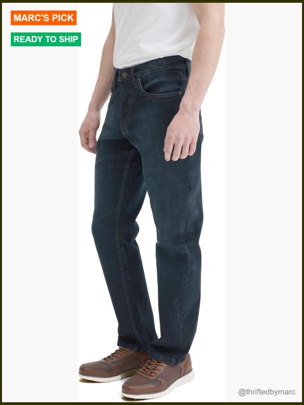 Men's Relaxed Fit Stretch Jeans Straight Leg Denim Ultimate Comfort Superflex